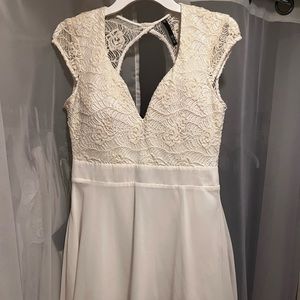 Cream soft dress